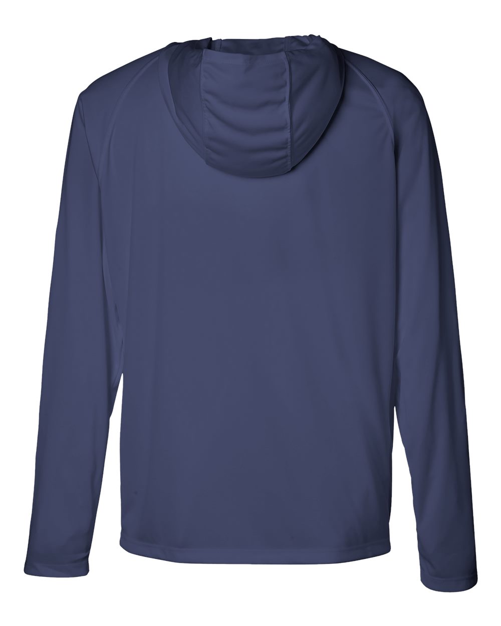 HUK H12L010 Men's LoPro Pursuit Long Sleeve Hooded T-Shirt in Naval Academy, back