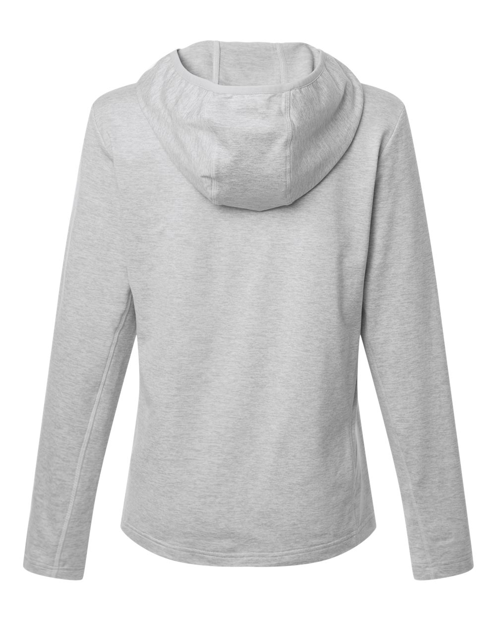 HUK H6130023 Women's Coldfront+ Hooded Sweatshirt in Harbor Mist Heather, back