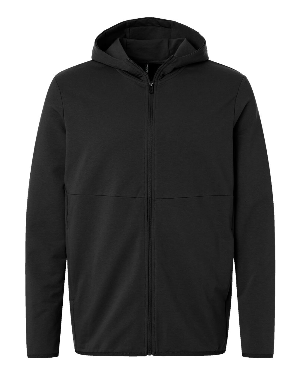 Independent Trading Co. EXP30PZ Unisex Perform Full-Zip Hooded Sweatshirt in Black