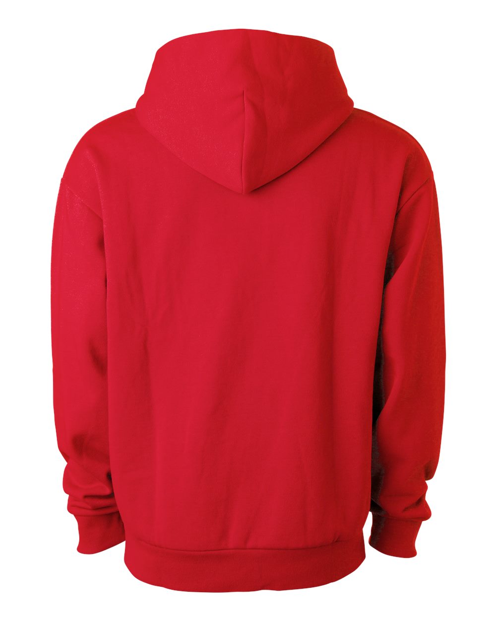 Independent Trading Co. IND330BLV Unisex Boulevard Heavyweight Hooded Sweatshirt in Red, back