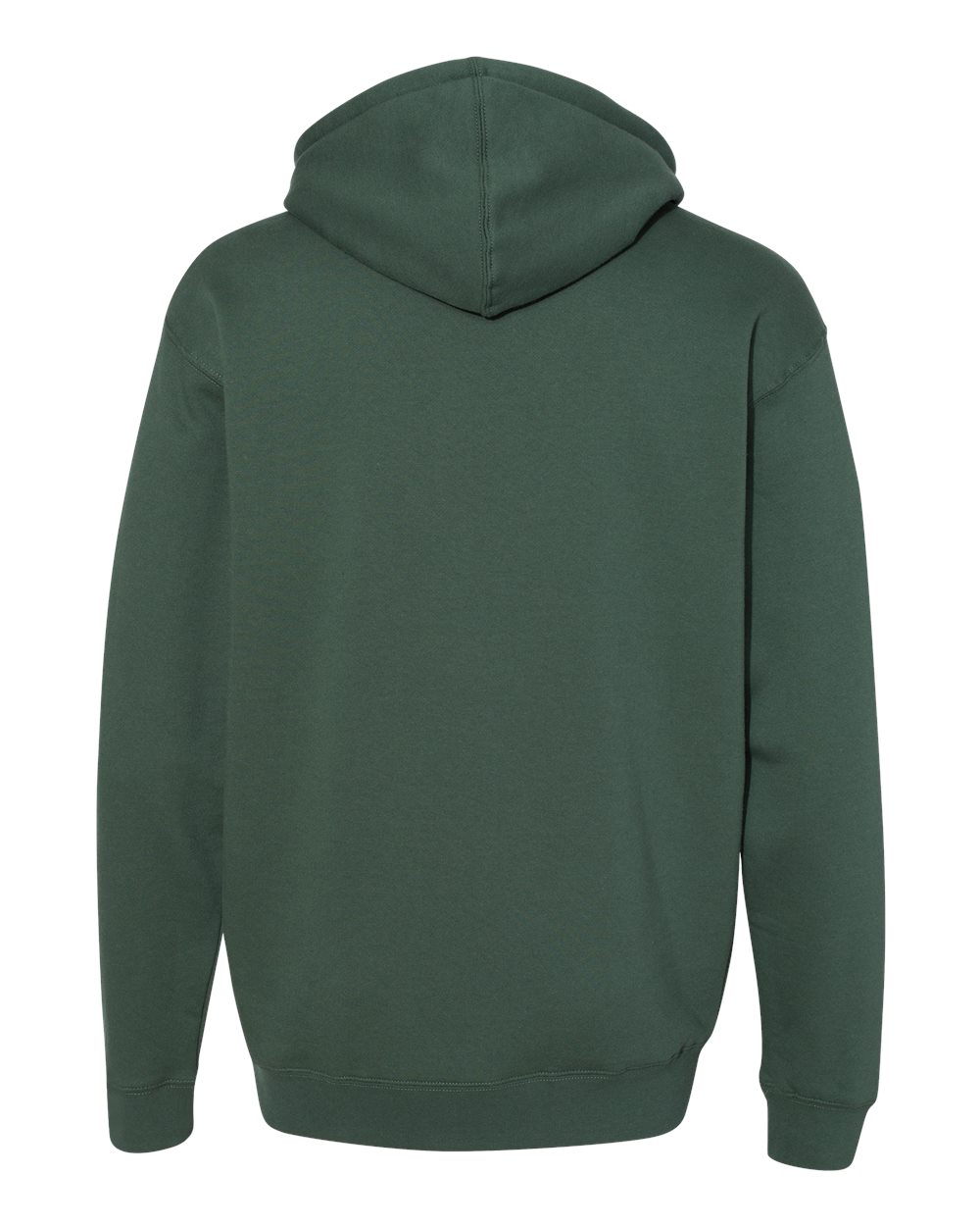 Independent Trading Co. IND4000 Unisex Heavyweight Hooded Sweatshirt in Alpine Green, back