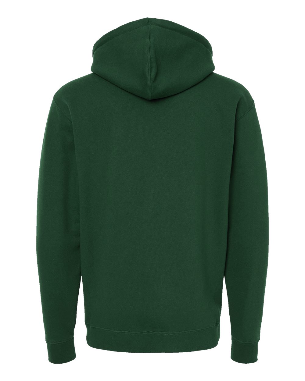 Independent Trading Co. IND4000 Unisex Heavyweight Hooded Sweatshirt in Dark Green, back