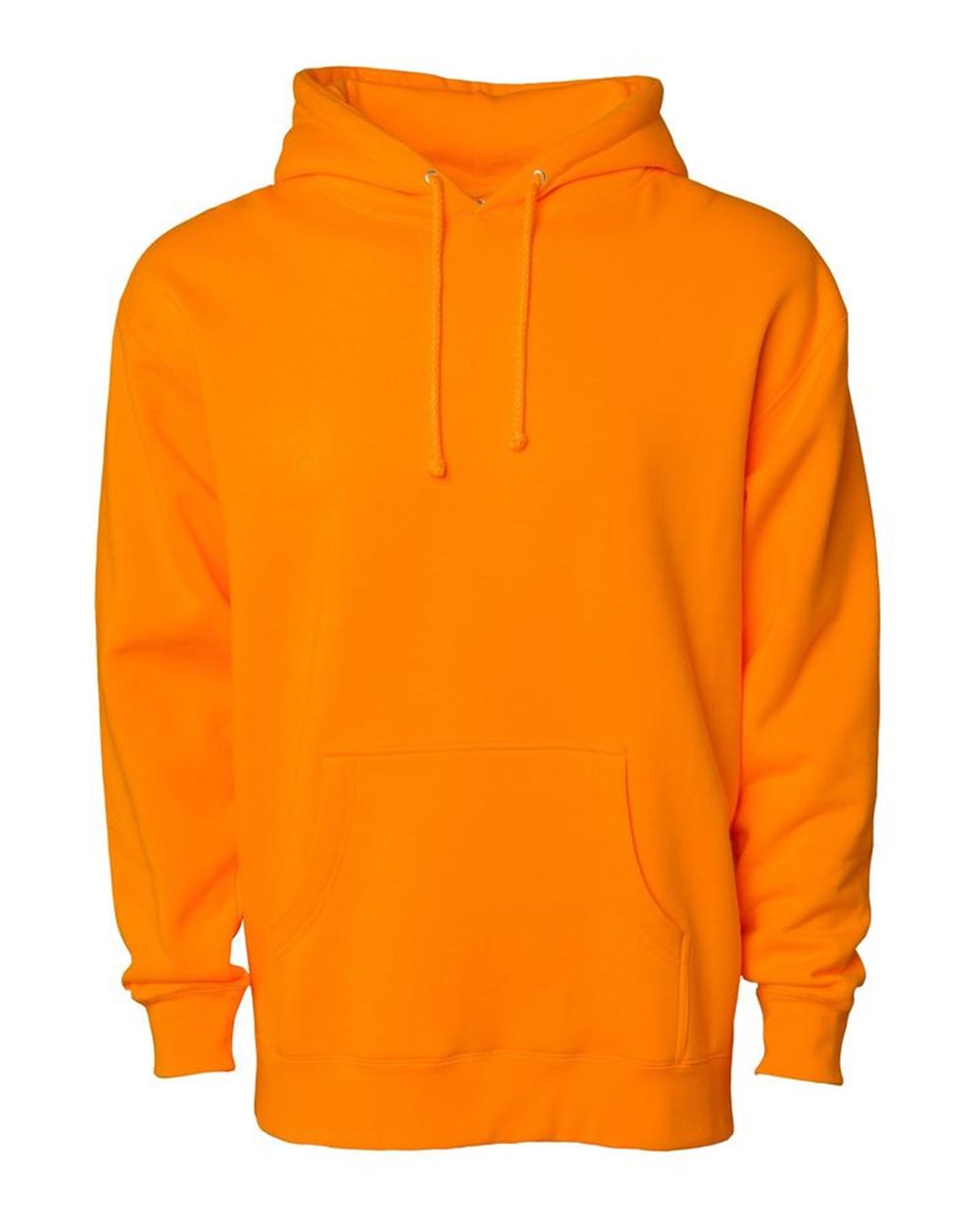 Independent Trading Co. IND4000 Unisex Heavyweight Hooded Sweatshirt in Safety Orange