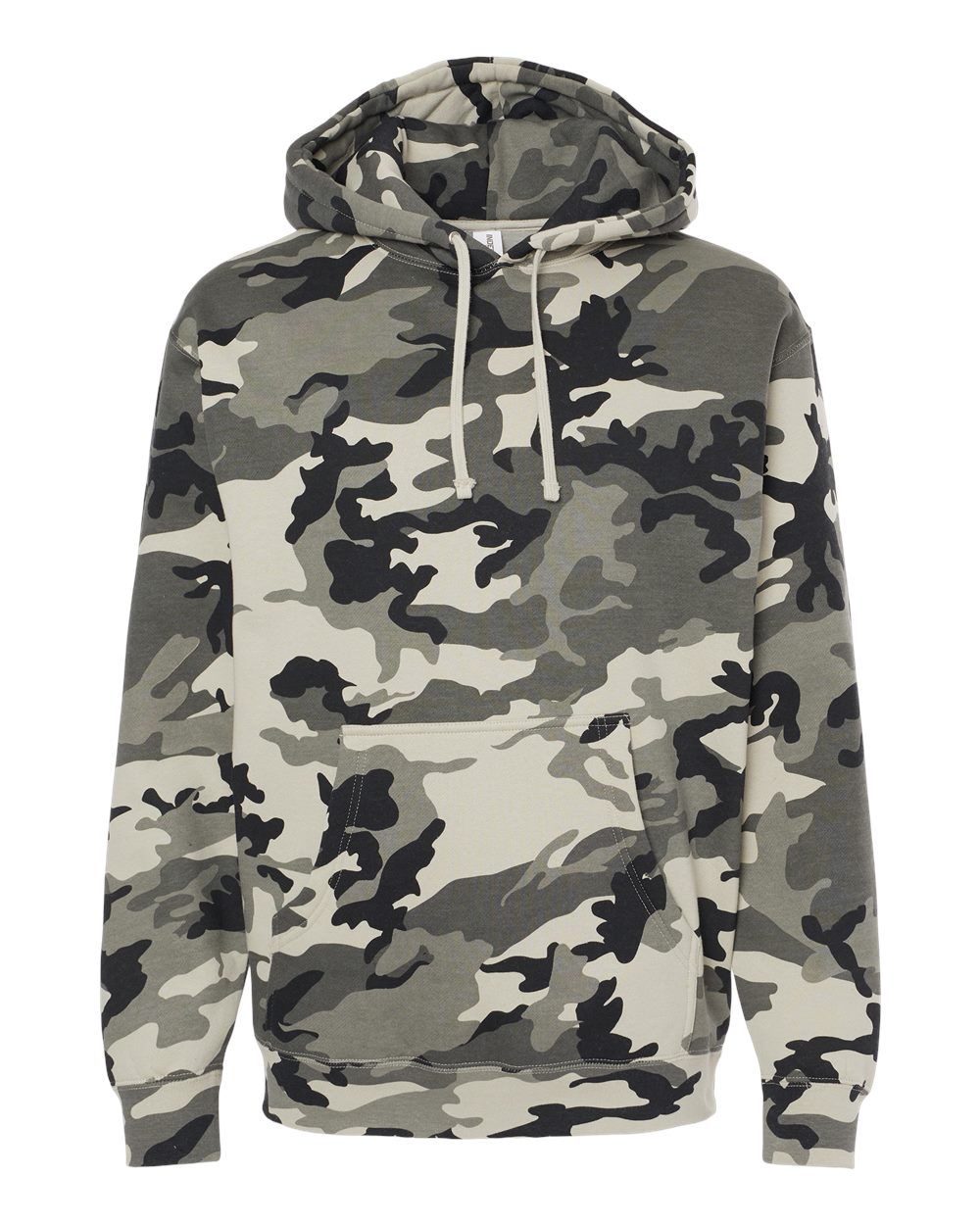 Independent Trading Co. IND4000 Unisex Heavyweight Hooded Sweatshirt in Snow Camo