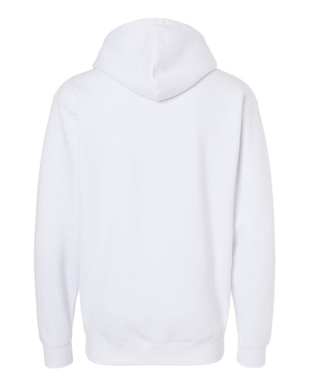 Independent Trading Co. IND4000 Unisex Heavyweight Hooded Sweatshirt in White, back