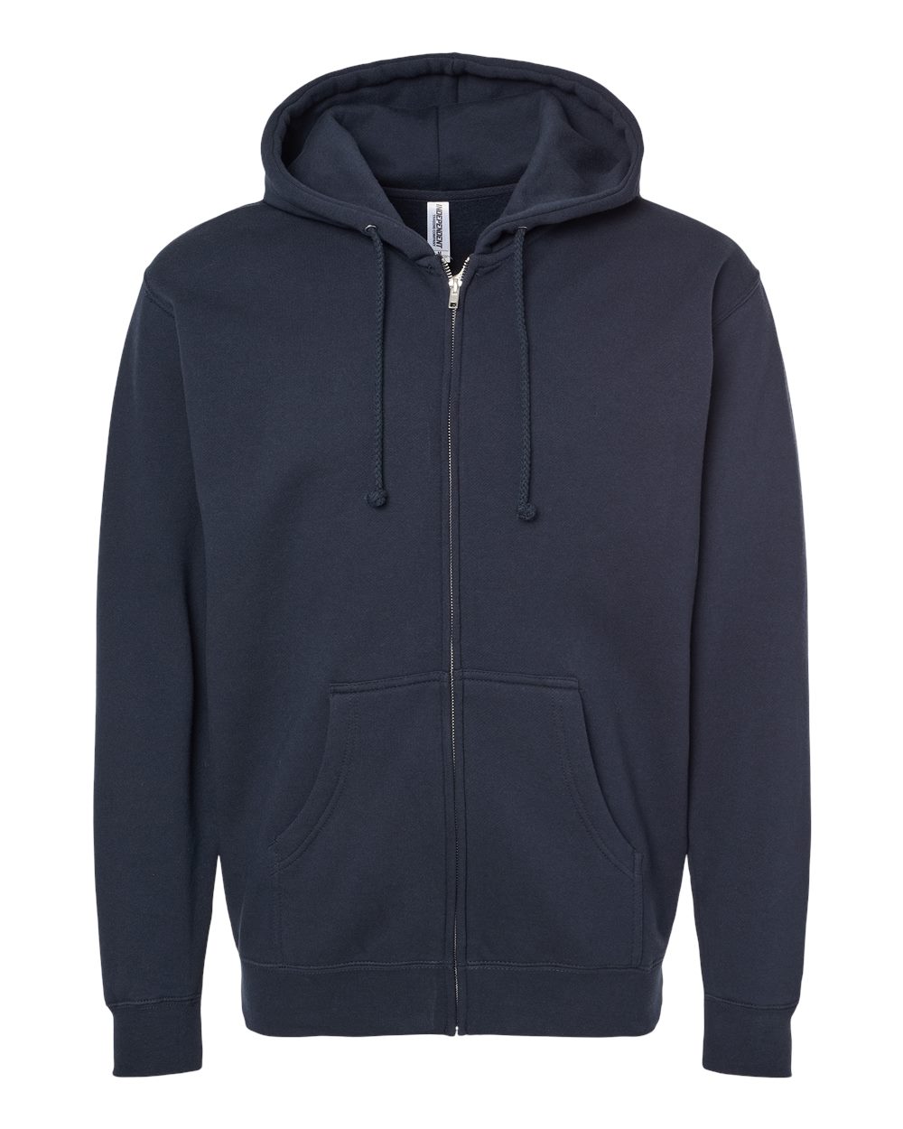 Independent Trading Co. IND4000Z Unisex Heavyweight Full-Zip Hooded Sweatshirt in Navy