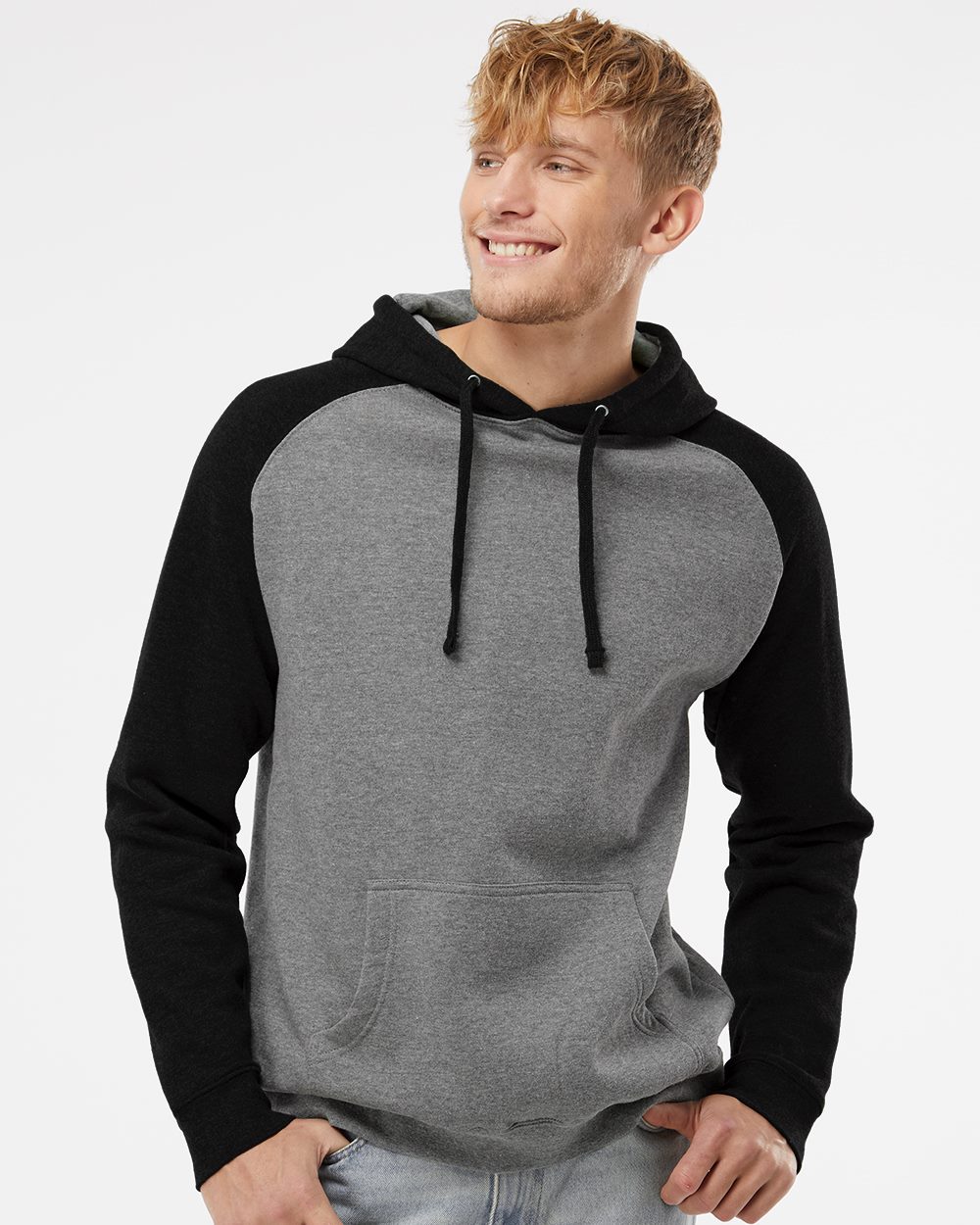 Independent Trading Co. IND40RP Unisex Raglan Hooded Sweatshirt