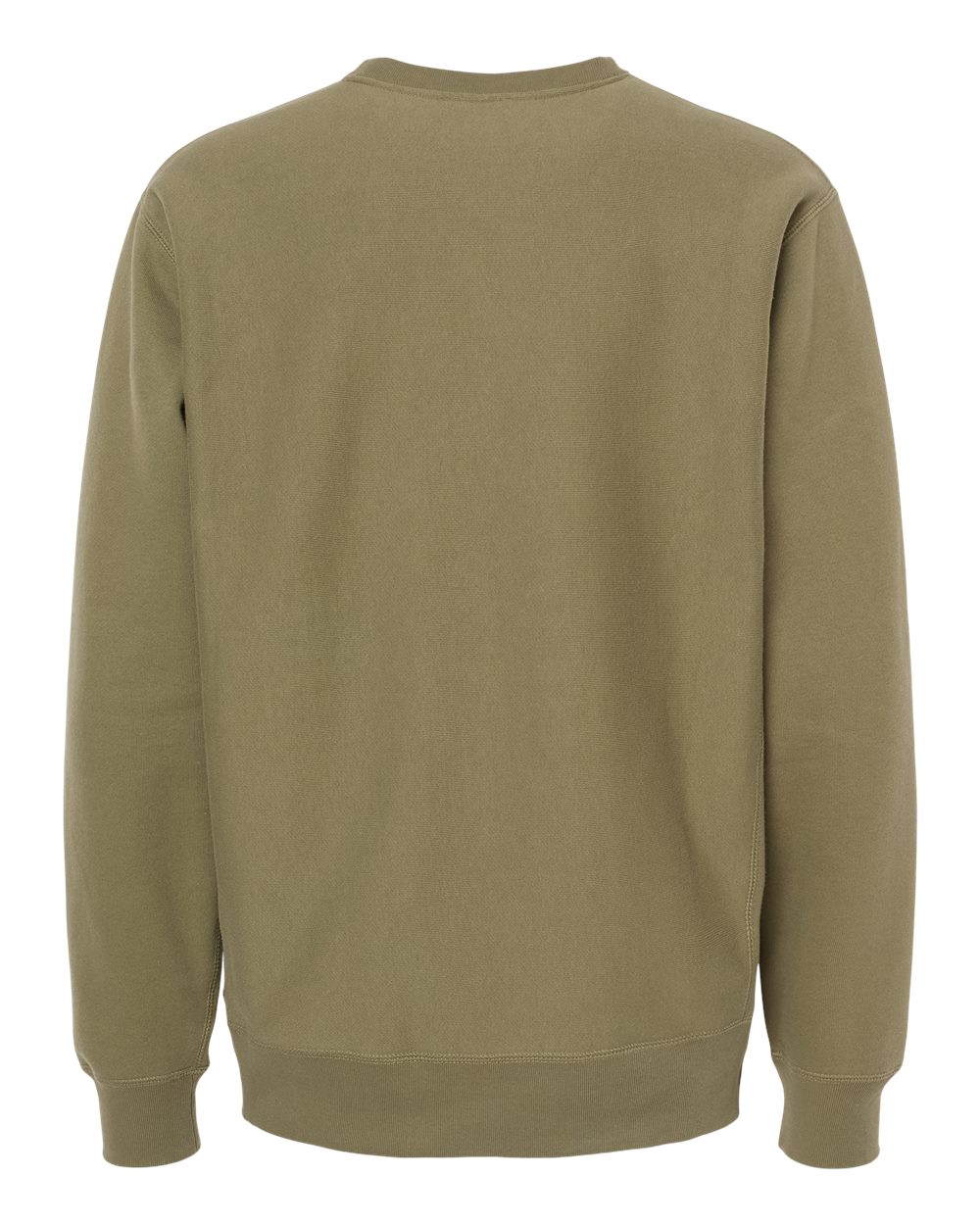 Independent Trading Co. IND5000C Unisex Legend Premium Heavyweight Cross-Grain Crewneck Sweatshirt in Olive, back