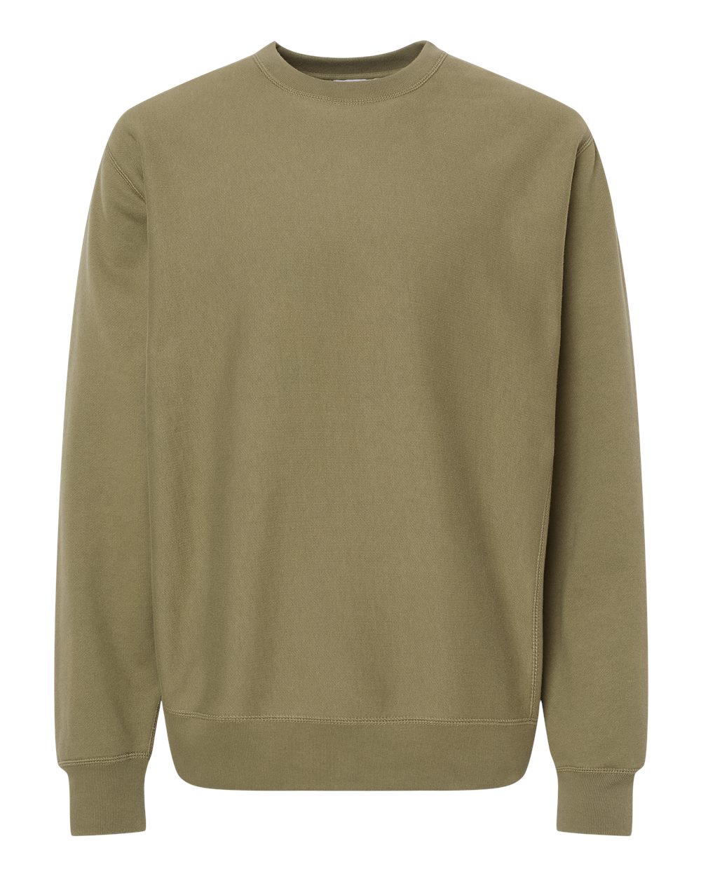 Independent Trading Co. IND5000C Unisex Legend Premium Heavyweight Cross-Grain Crewneck Sweatshirt in Olive
