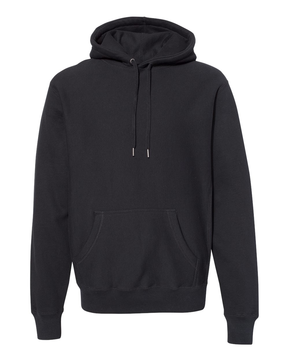 Independent Trading Co. IND5000P Unisex Legend Premium Heavyweight Cross-Grain Hooded Sweatshirt in Black