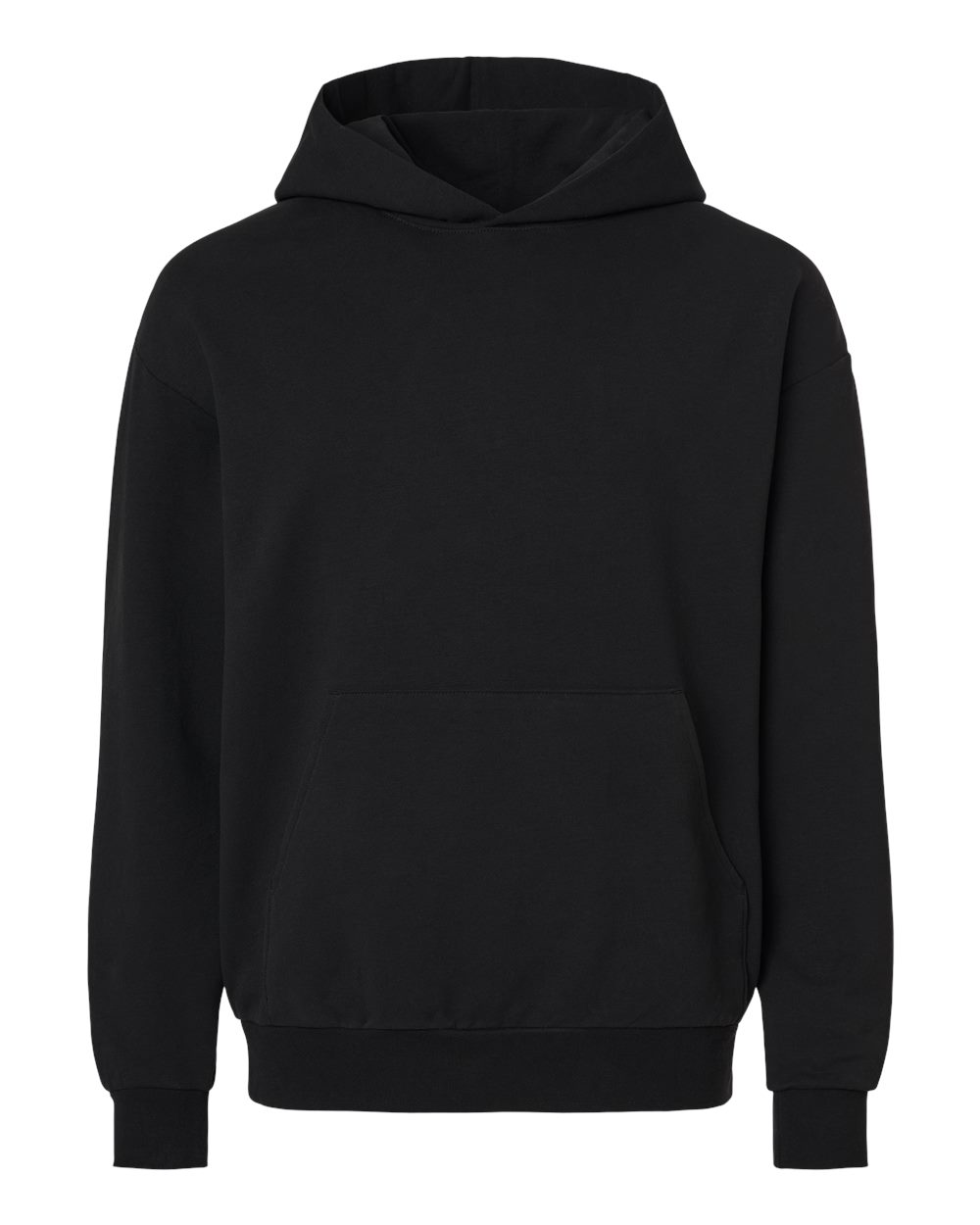 Independent Trading Co. INDLUXHOOD Lux Heavyweight Modal Hooded Sweatshirt in Black