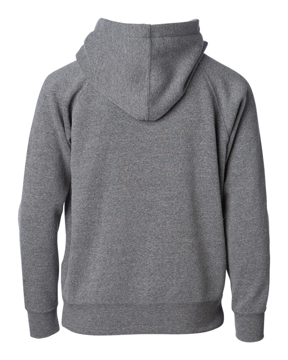 Independent Trading Co. PRM10TSBZ Toddler Lightweight Special Blend Raglan Zip Hood in Nickel, back