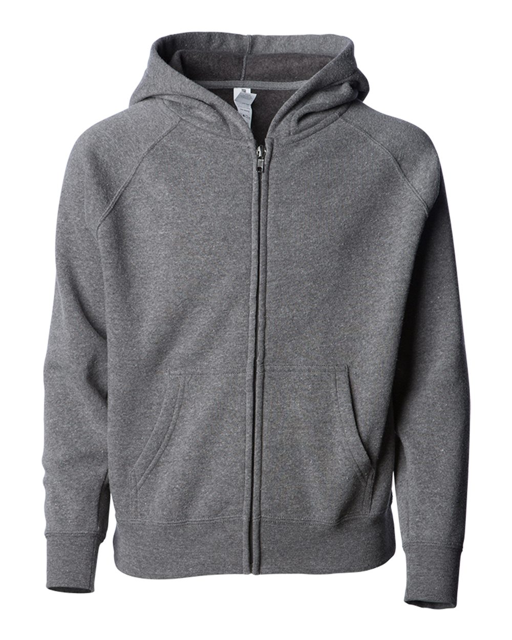 Independent Trading Co. PRM10TSBZ Toddler Lightweight Special Blend Raglan Zip Hood in Nickel