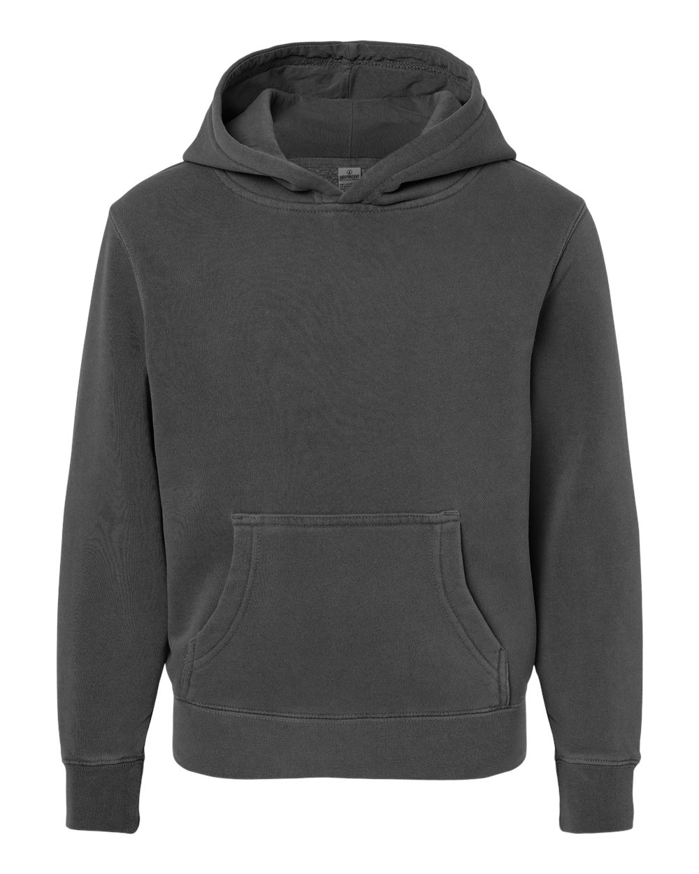 Independent Trading Co. PRM1500Y Youth Midweight Pigment-Dyed Hooded Sweatshirt in Pigment Black