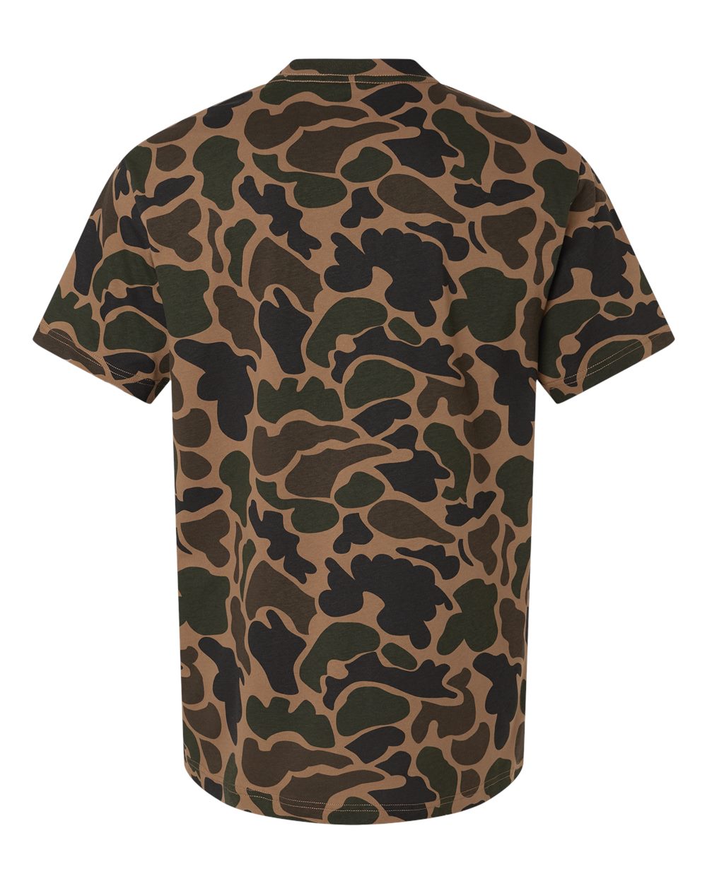 Independent Trading Co. PRM180PT Unisex Premium T-Shirt in Duck Camo, back