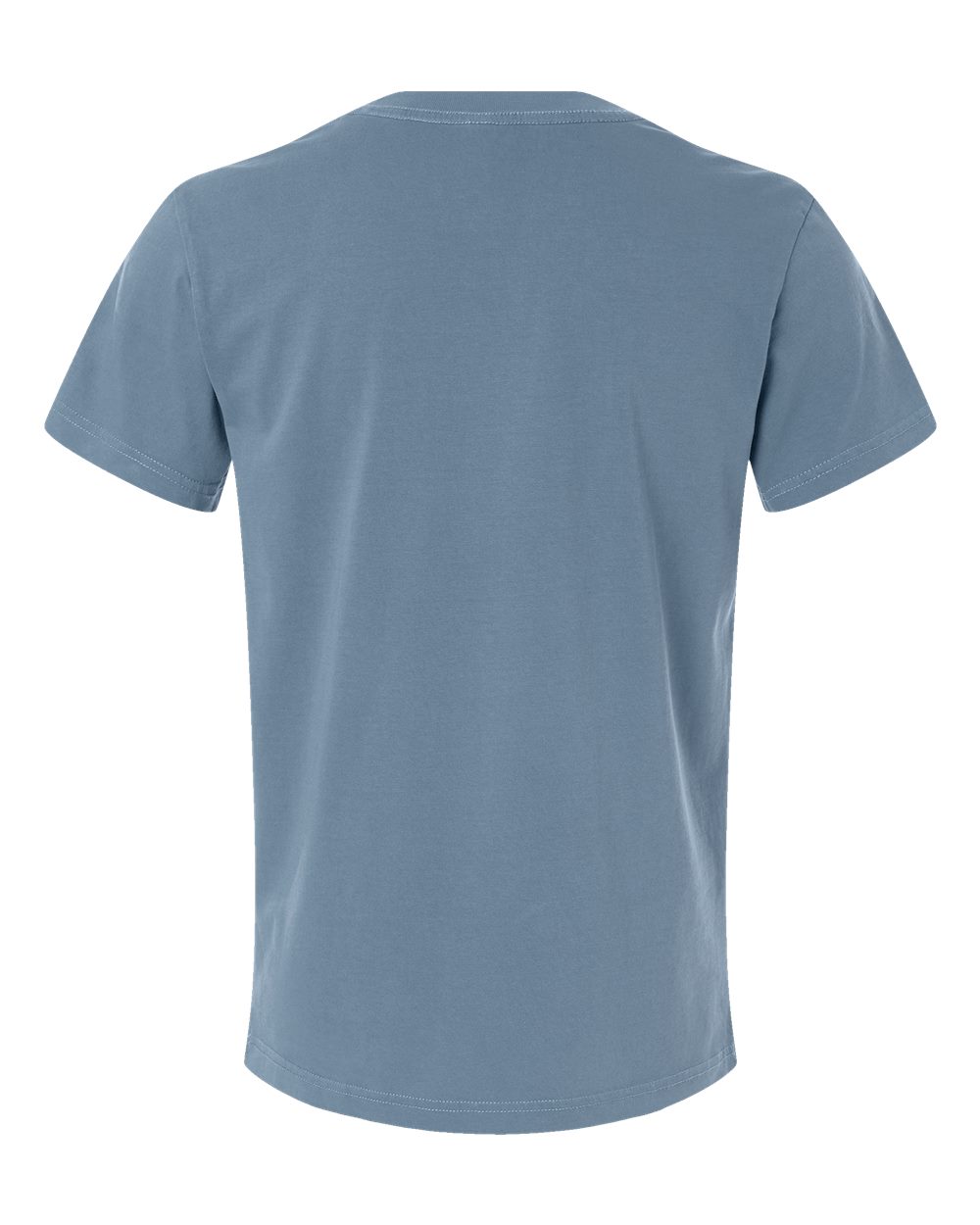 Independent Trading Co. PRM180PT Unisex Premium T-Shirt in Pigment Slate Blue, back