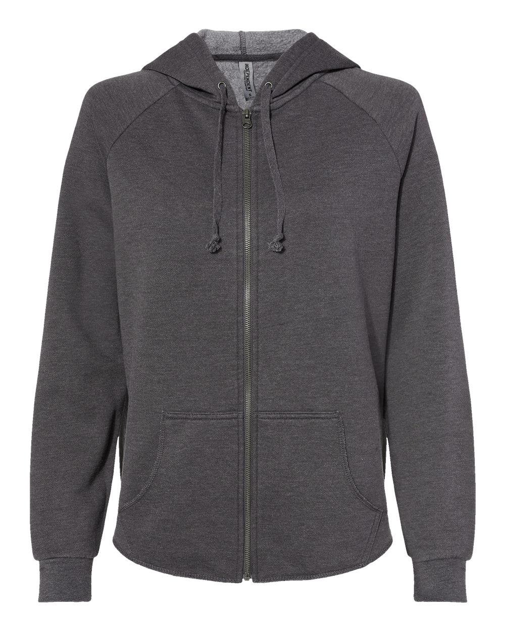 Independent Trading Co. PRM2500Z Women's California Wave Wash Full-Zip Hooded Sweatshirt in Shadow