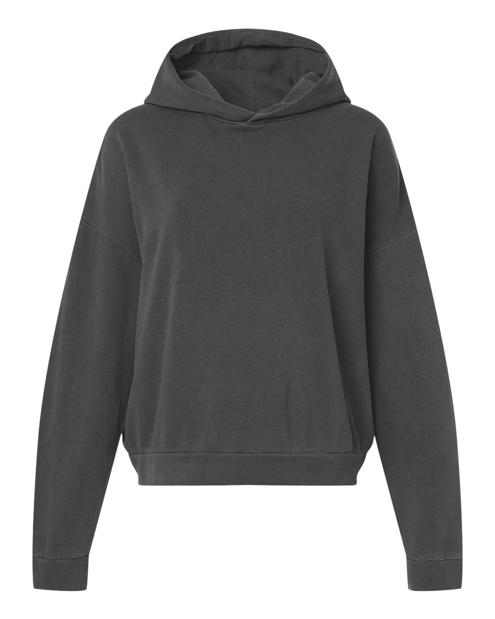 Independent Trading Co. PRM2600 Women's California Wave Wash Sunday Hooded Sweatshirt in Pigment Black