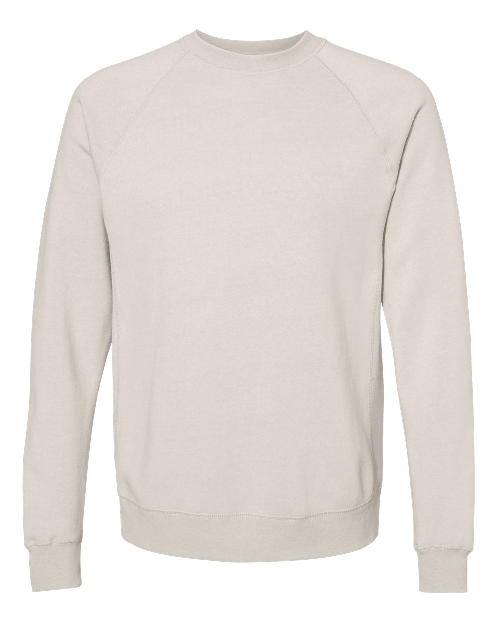 Independent Trading Co. PRM30SBC Unisex Special Blend Raglan Crewneck Sweatshirt in Stone Heather
