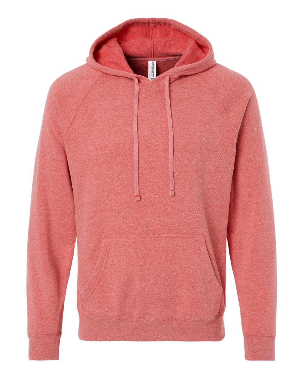 Independent Trading Co. PRM33SBP Unisex Special Blend Raglan Hooded Sweatshirt in Pomegranate