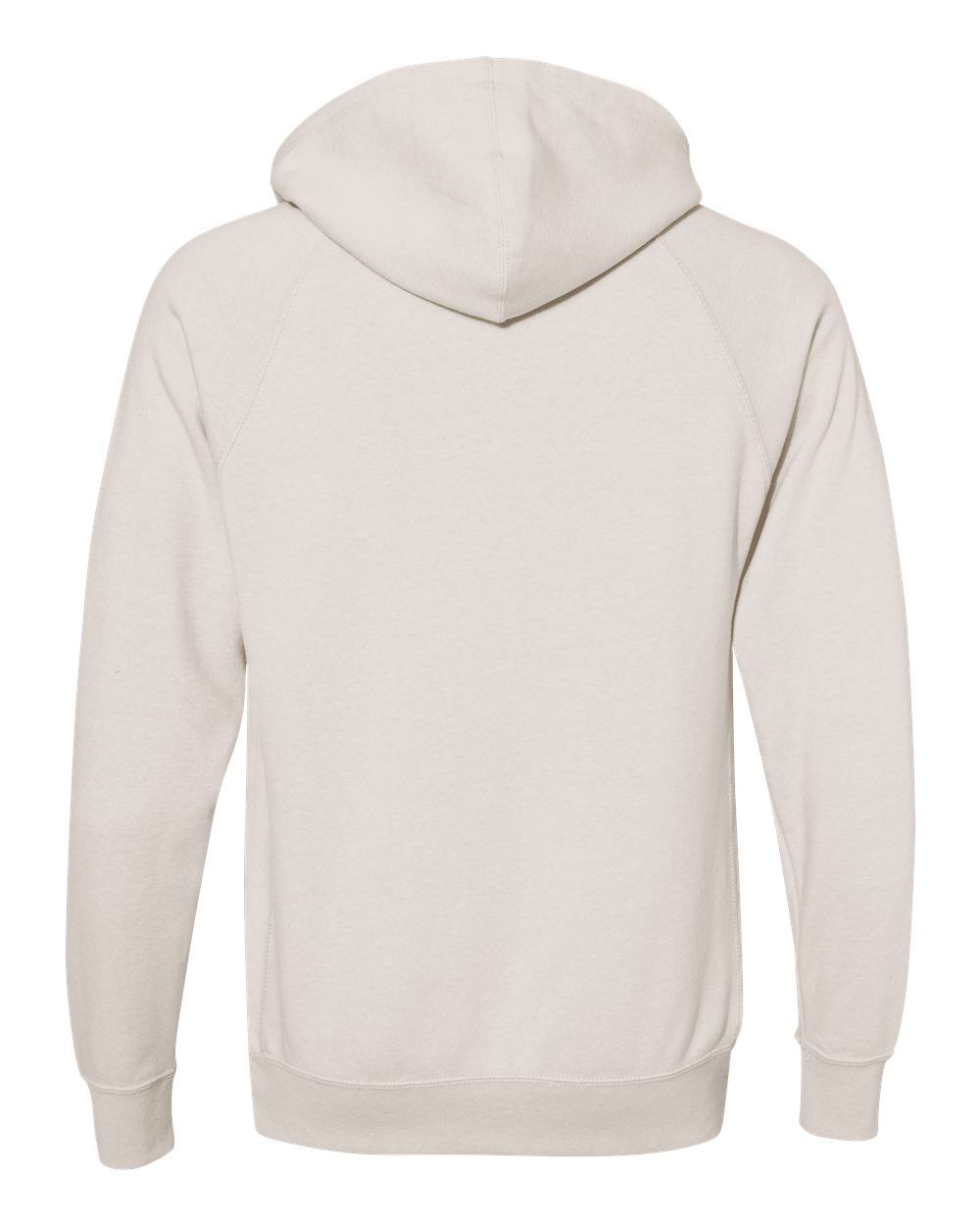 Independent Trading Co. PRM33SBP Unisex Special Blend Raglan Hooded Sweatshirt in Stone Heather, back