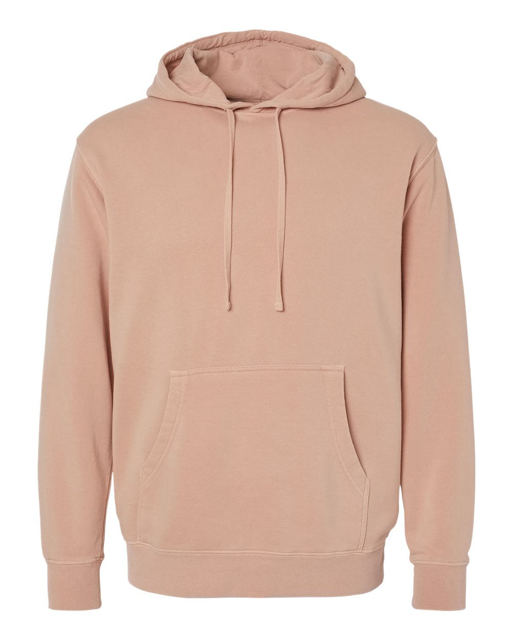 Independent Trading Co. PRM4500 Unisex Midweight Pigment-Dyed Hooded Sweatshirt in Pigment Dusty Pink