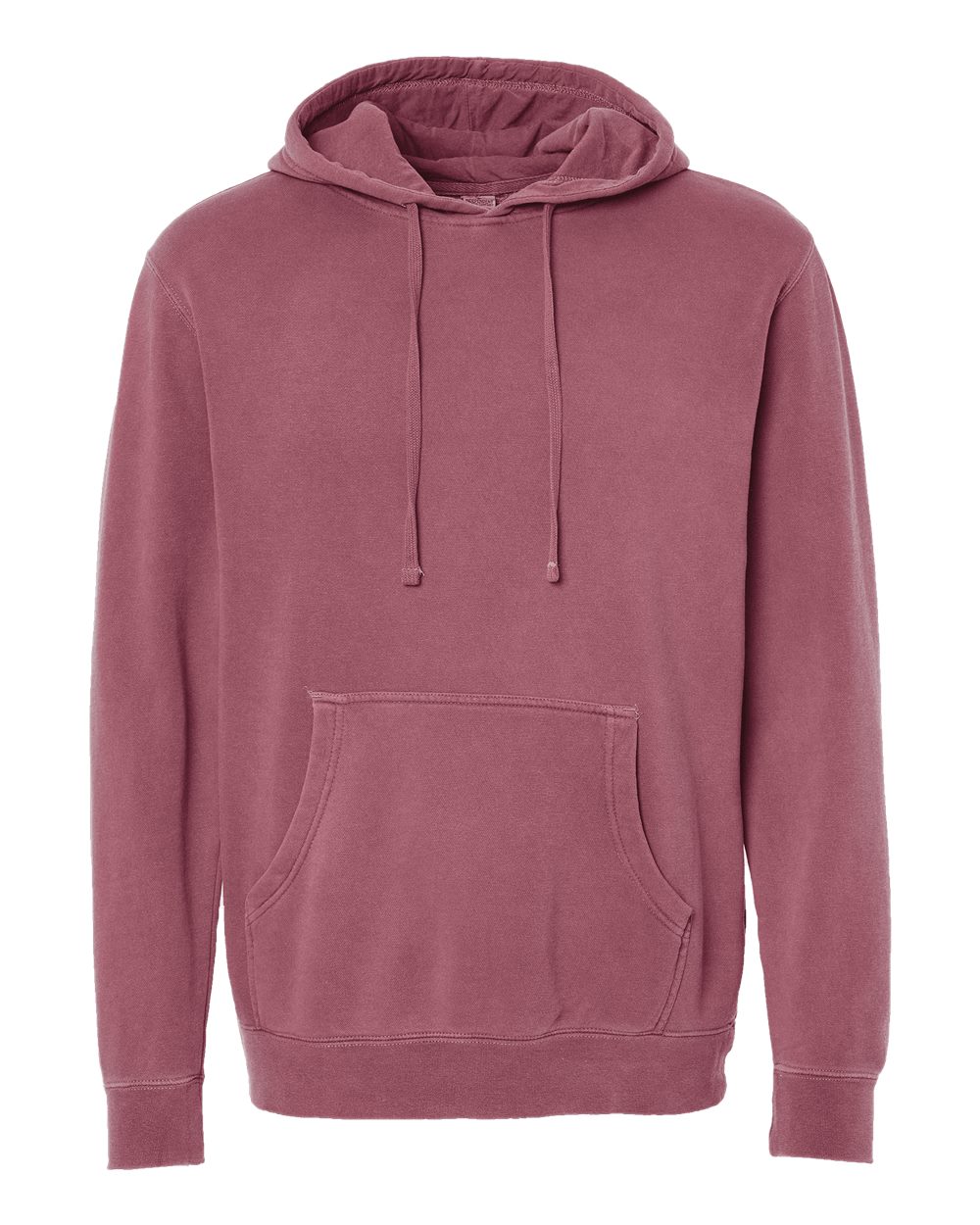 Independent Trading Co. PRM4500 Unisex Midweight Pigment-Dyed Hooded Sweatshirt in Pigment Maroon