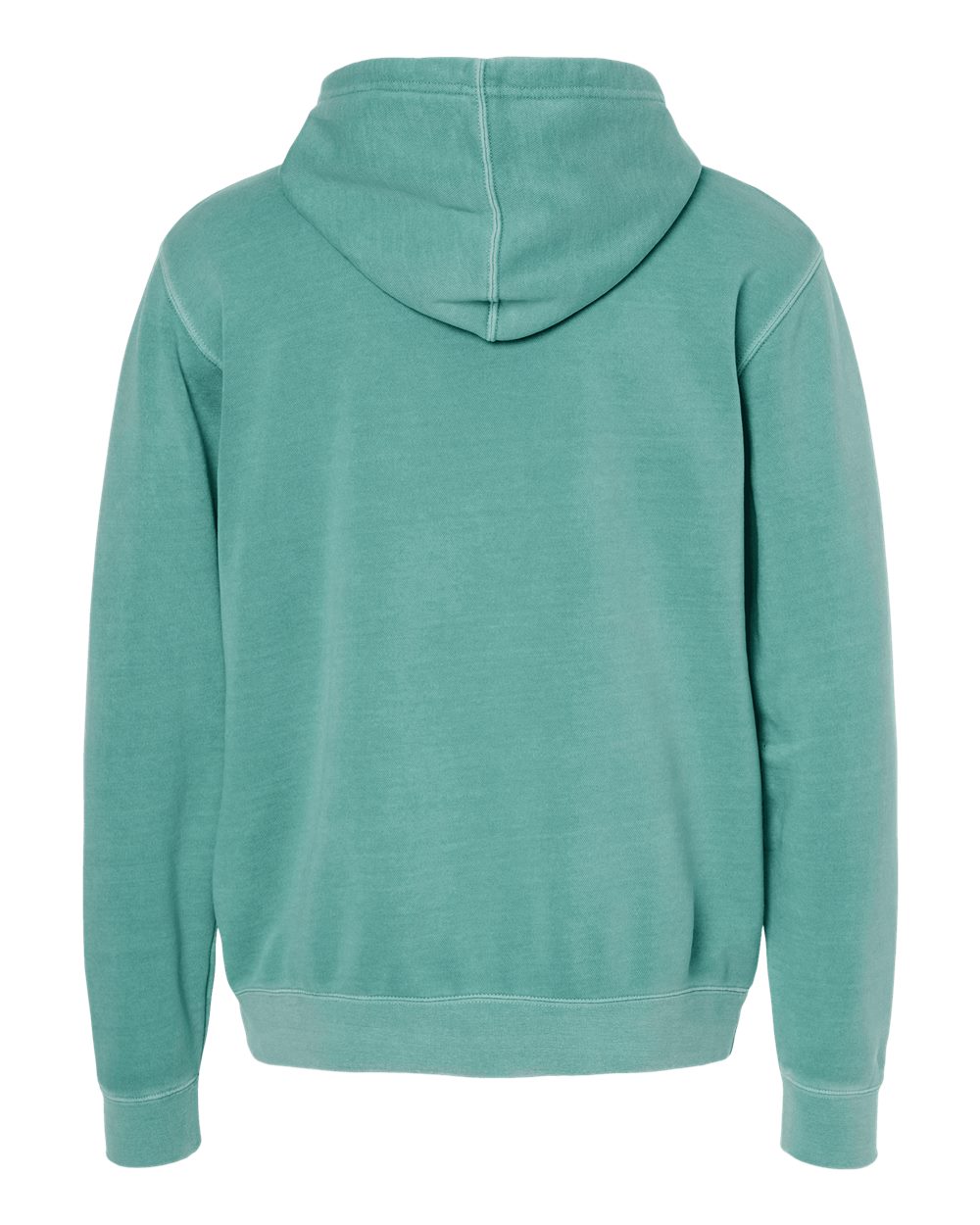 Independent Trading Co. PRM4500 Unisex Midweight Pigment-Dyed Hooded Sweatshirt in Pigment Mint, back