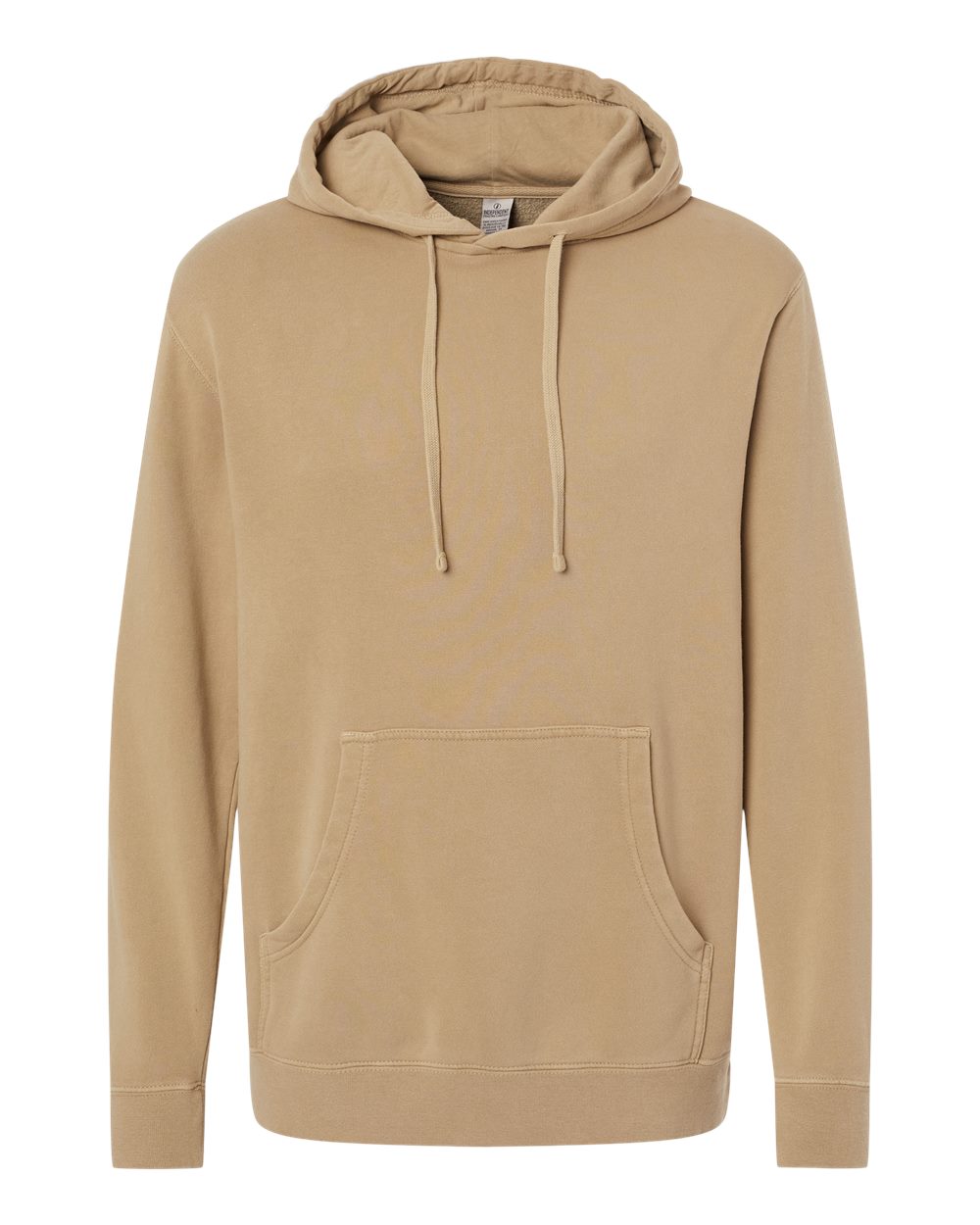 Independent Trading Co. PRM4500 Unisex Midweight Pigment-Dyed Hooded Sweatshirt in Pigment Sandstone