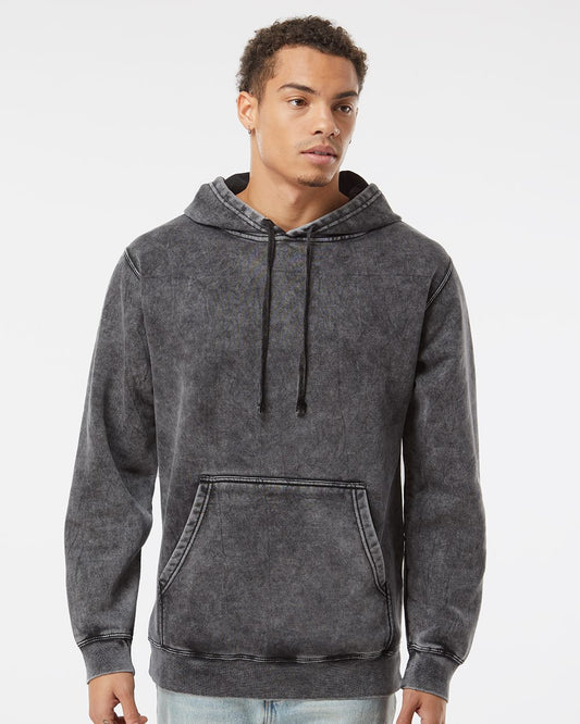 Independent Trading Co. PRM4500MW Unisex Midweight Mineral Wash Hooded Sweatshirt