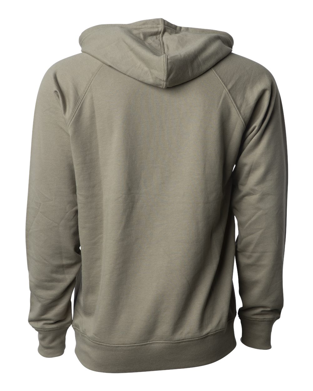 Independent Trading Co. SS1000 Unisex Icon Lightweight Loopback Terry Hooded Sweatshirt in Olive, back