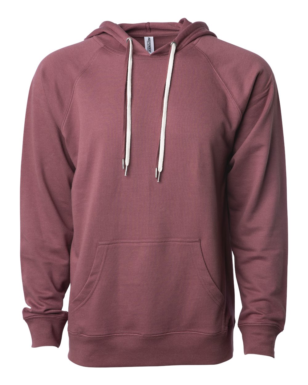 Independent Trading Co. SS1000 Unisex Icon Lightweight Loopback Terry Hooded Sweatshirt in Port