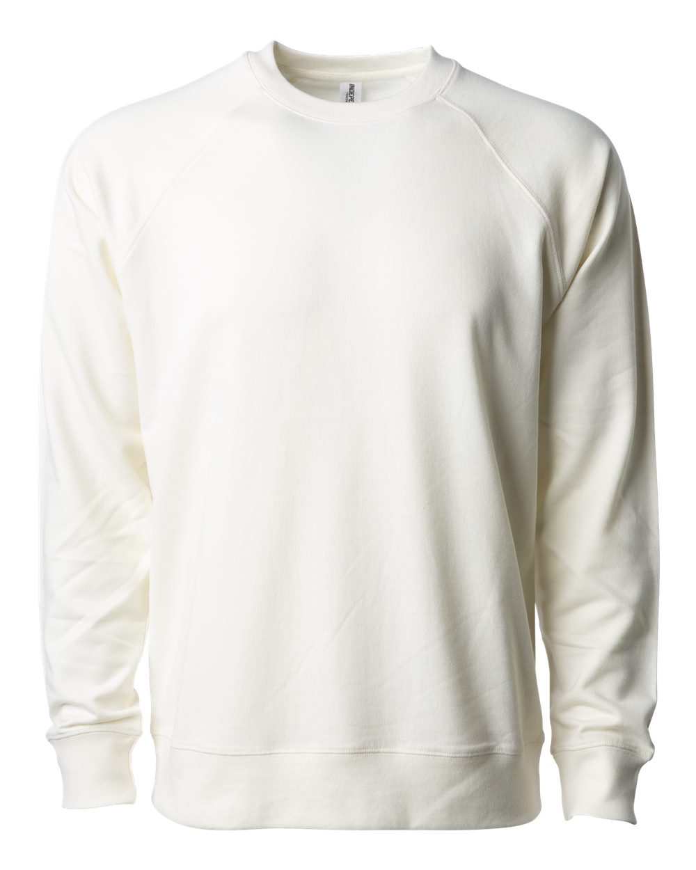 Independent Trading Co. SS1000C Unisex Icon Lightweight Loopback Terry Crewneck Sweatshirt in Bone