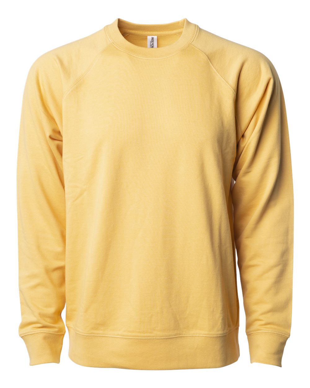 Independent Trading Co. SS1000C Unisex Icon Lightweight Loopback Terry Crewneck Sweatshirt in Harvest Gold