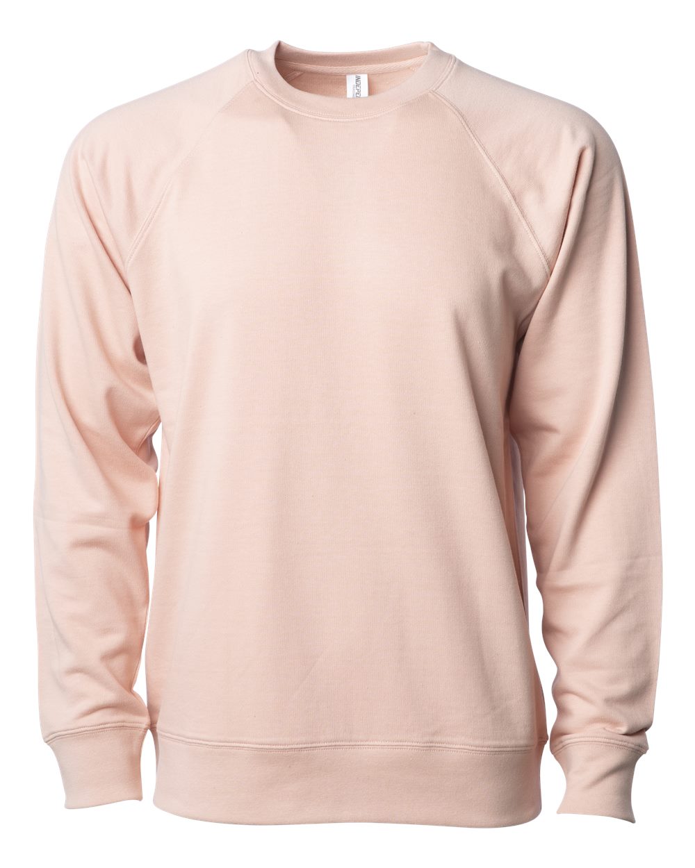 Independent Trading Co. SS1000C Unisex Icon Lightweight Loopback Terry Crewneck Sweatshirt in Rose