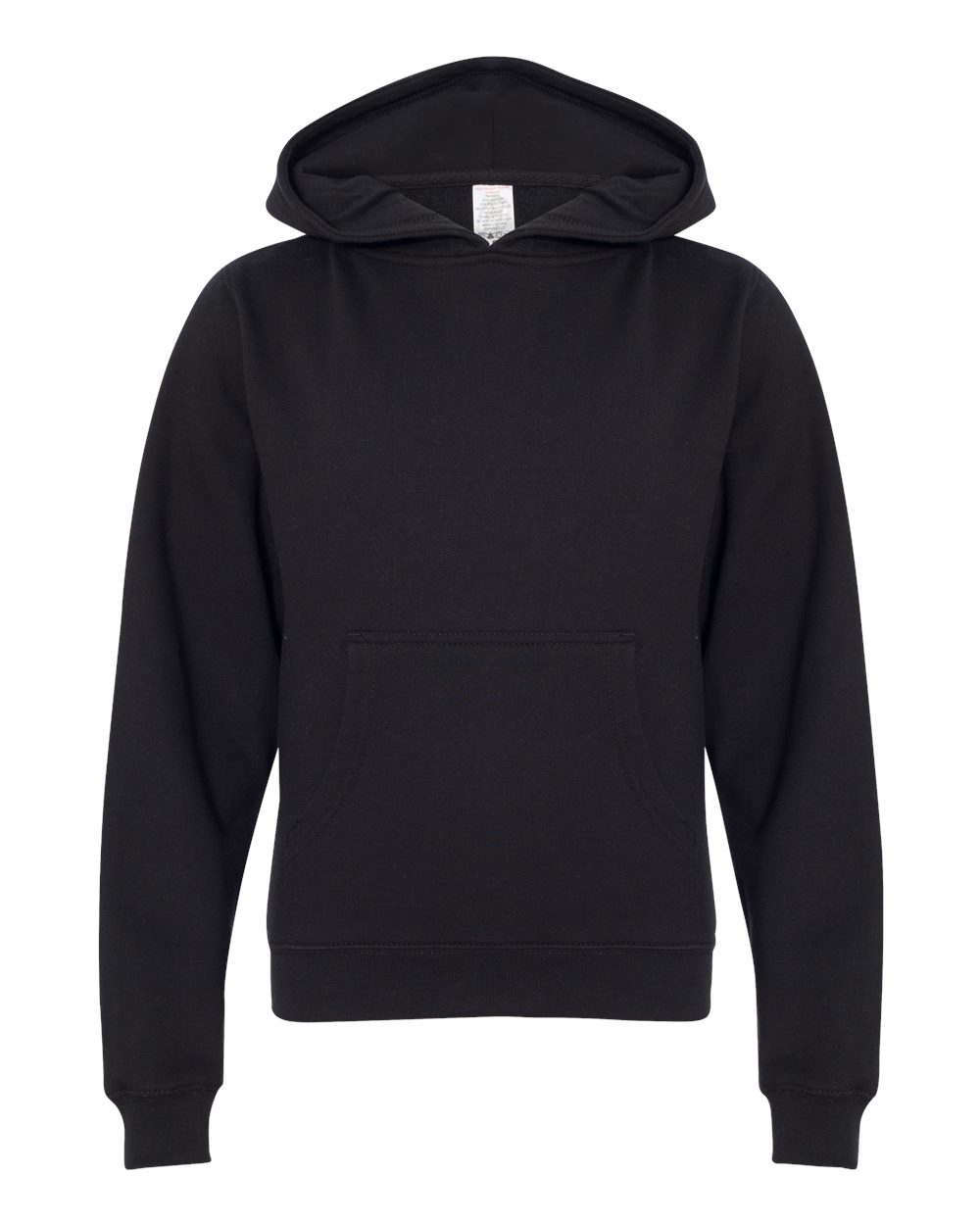 Independent Trading Co. SS4001Y Youth Midweight Hooded Sweatshirt in Black