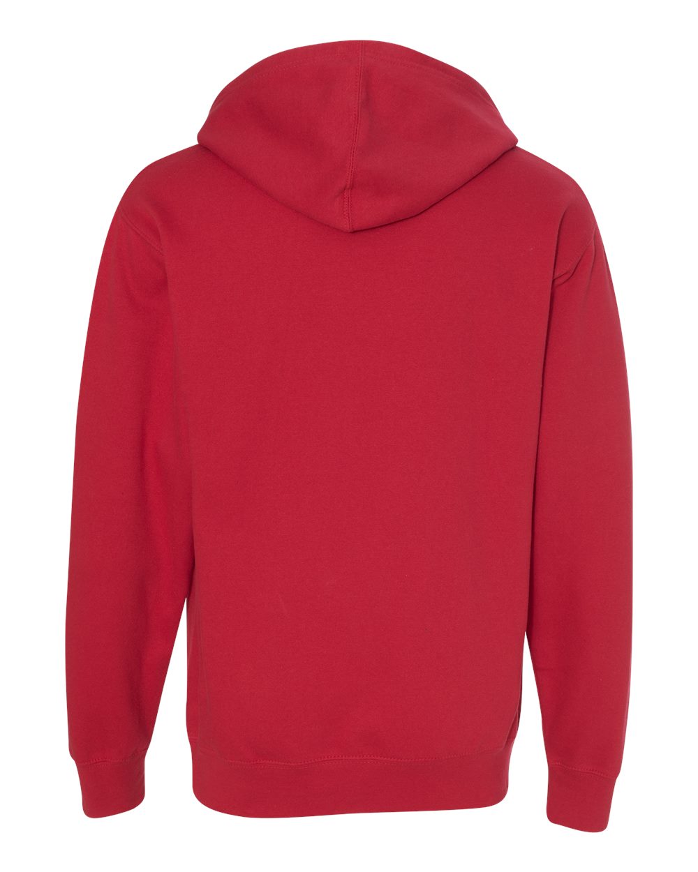 Independent Trading Co. SS4500 Unisex Midweight Hooded Sweatshirt in Red, back
