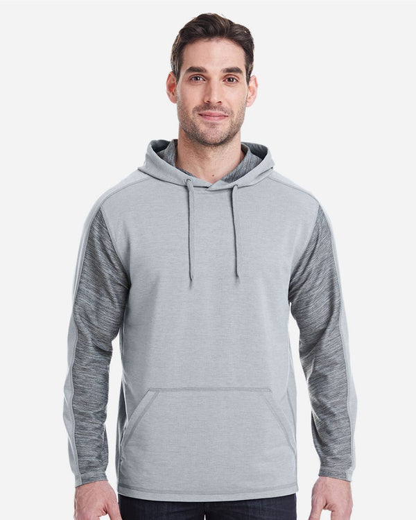 J. America 8435 Men's Omega Stretch Hooded Sweatshirt