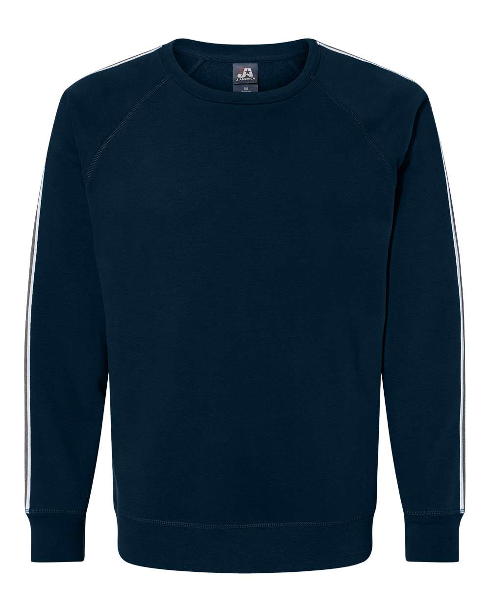 J. America 8641 Men's Rival Fleece Crewneck Sweatshirt in Navy
