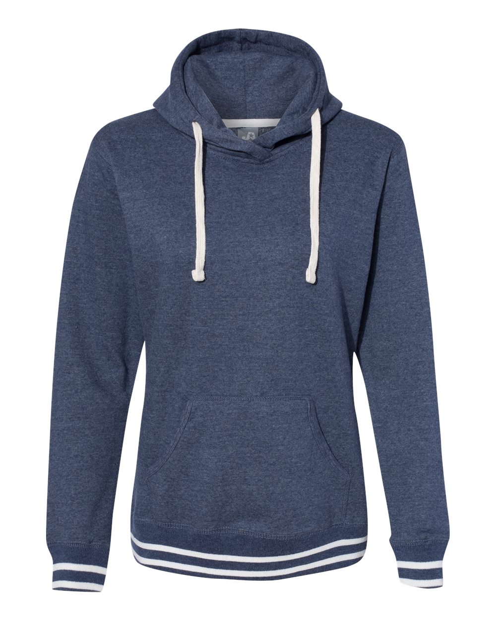 J. America 8651 Women’s Relay Hooded Sweatshirt in Navy