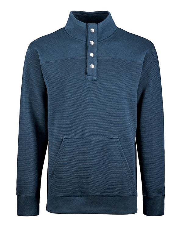 J. America 8708 Men's Ripple Fleece Snap Sweatshirt
