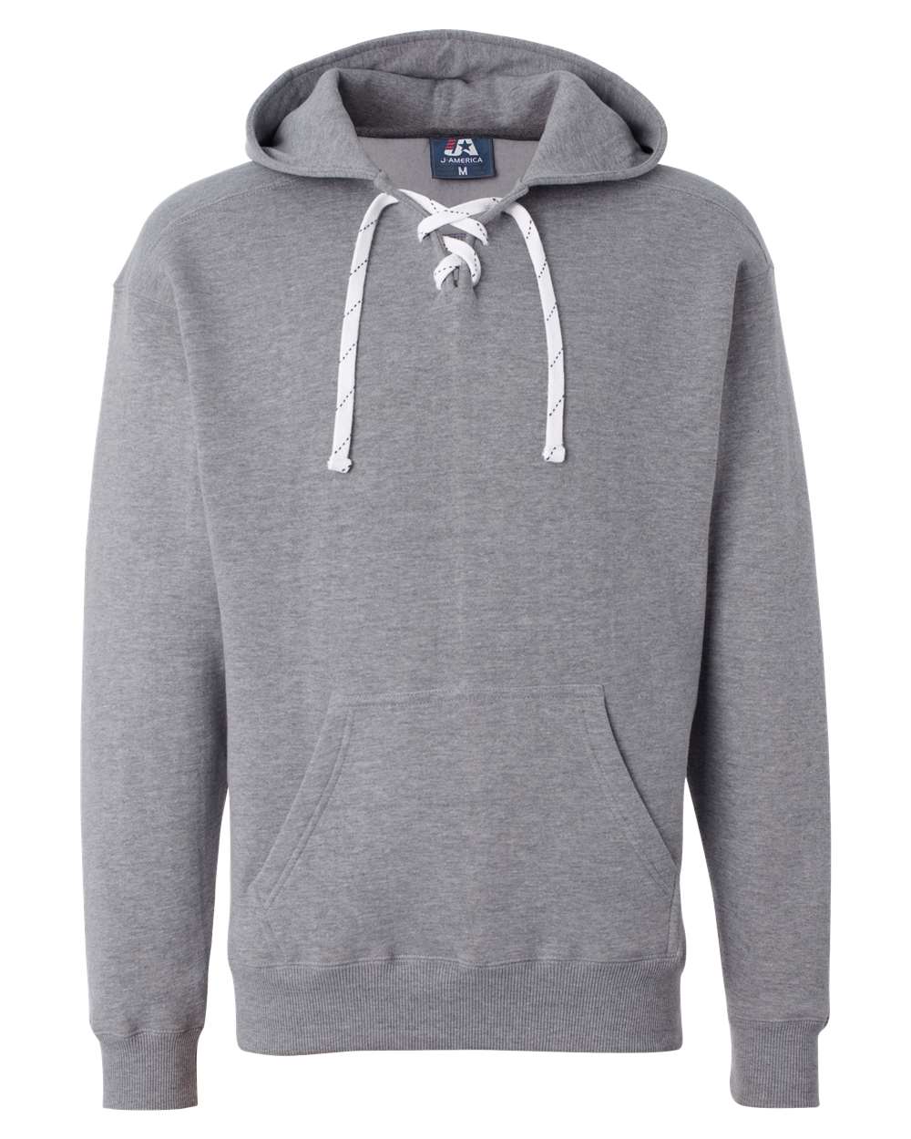 J. America 8830 Men's Sport Lace Hooded Sweatshirt in Oxford