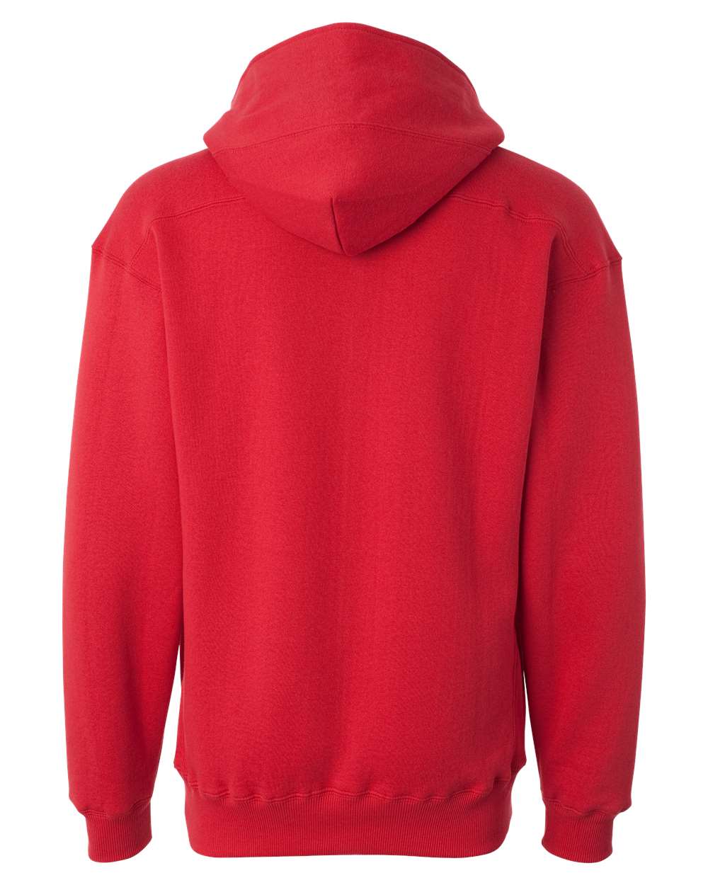 J. America 8830 Men's Sport Lace Hooded Sweatshirt in Red, back