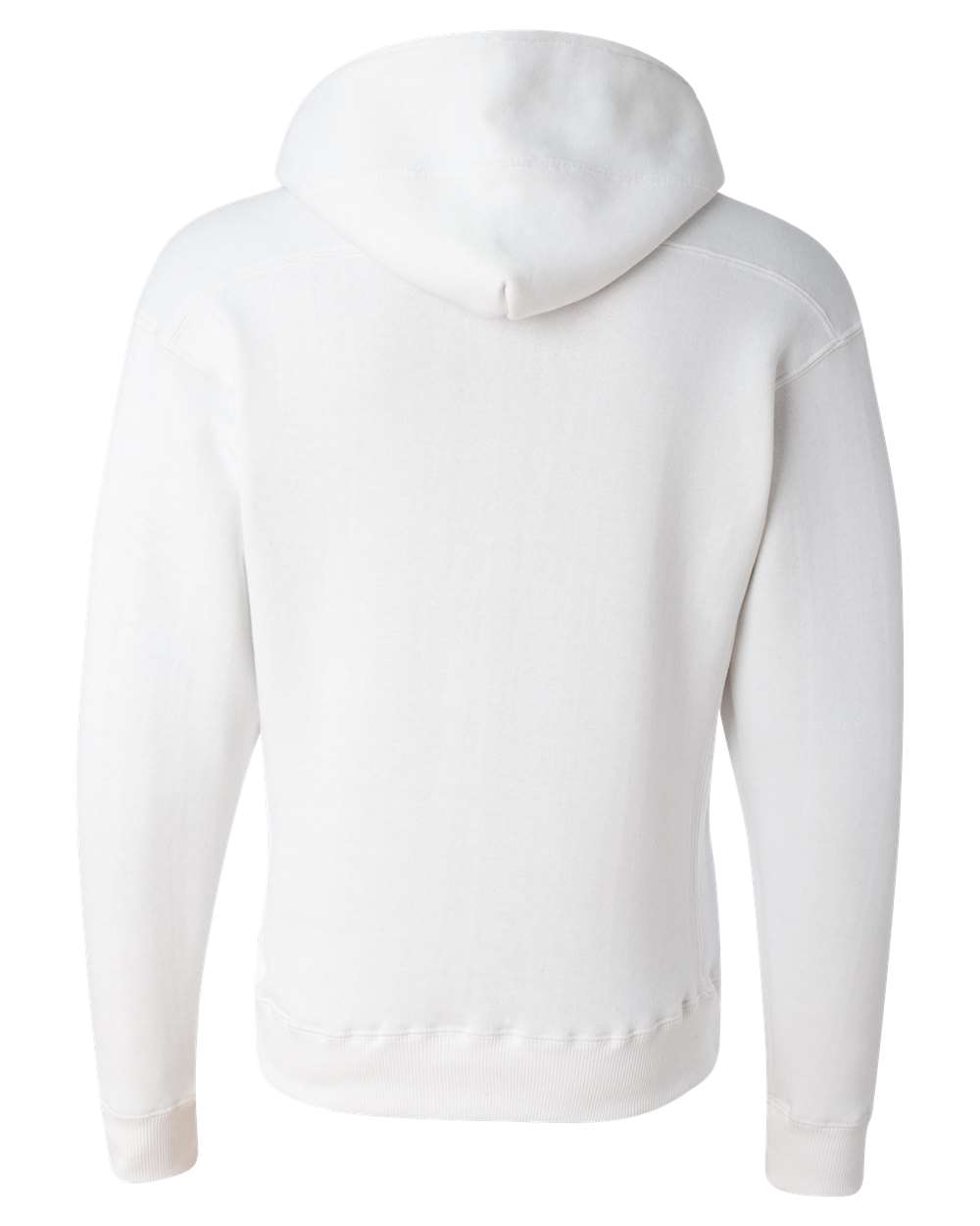 J. America 8830 Men's Sport Lace Hooded Sweatshirt in White, back