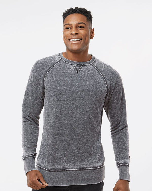 J. America 8920 Men's Vintage Zen Fleece Crewneck Sweatshirt