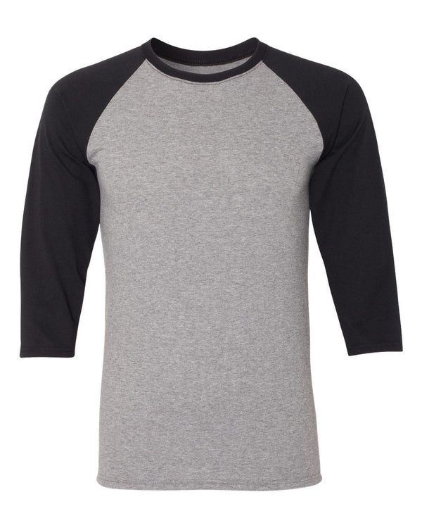 JERZEES 601RR Unisex Triblend Three-Quarter Raglan Baseball T-Shirt