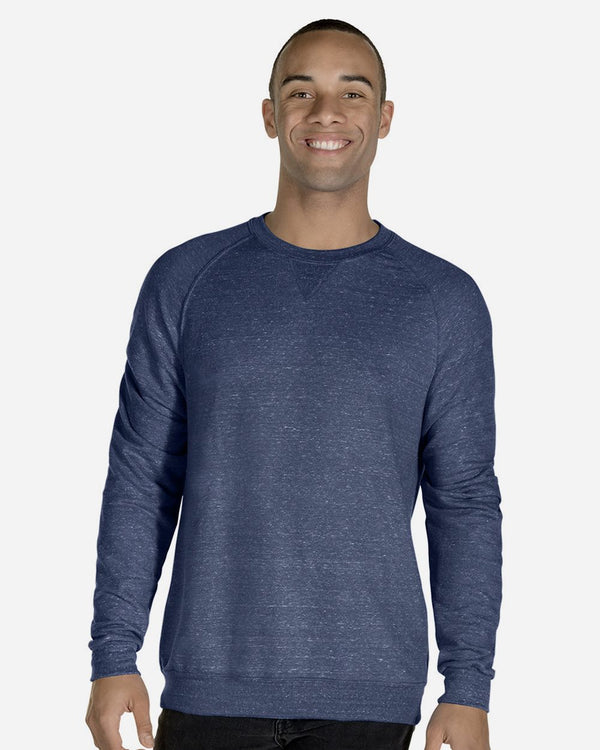 JERZEES 91MR Unisex Snow Heather French Terry Crewneck Sweatshirt