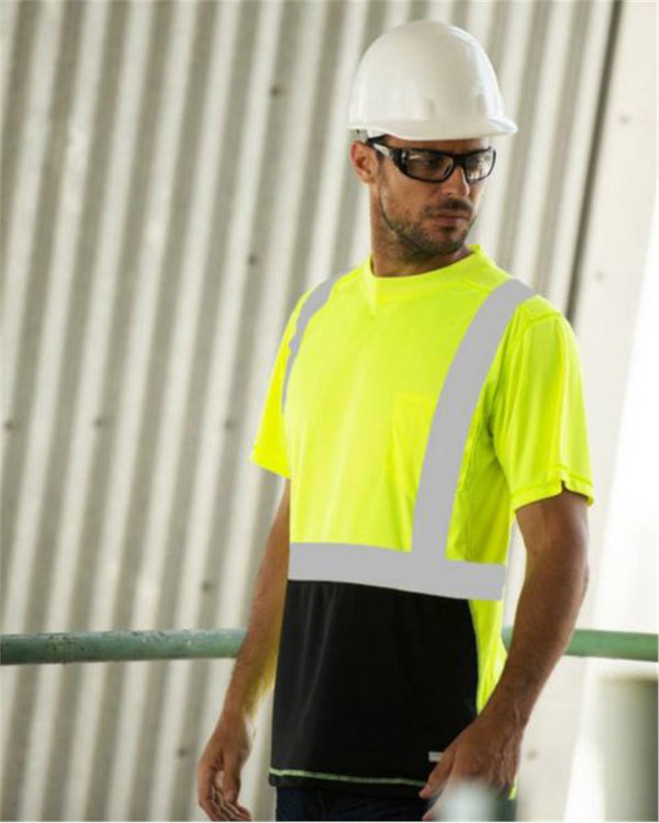 Kishigo 9162 Unisex Black Bottom Class 2 T-Shirt