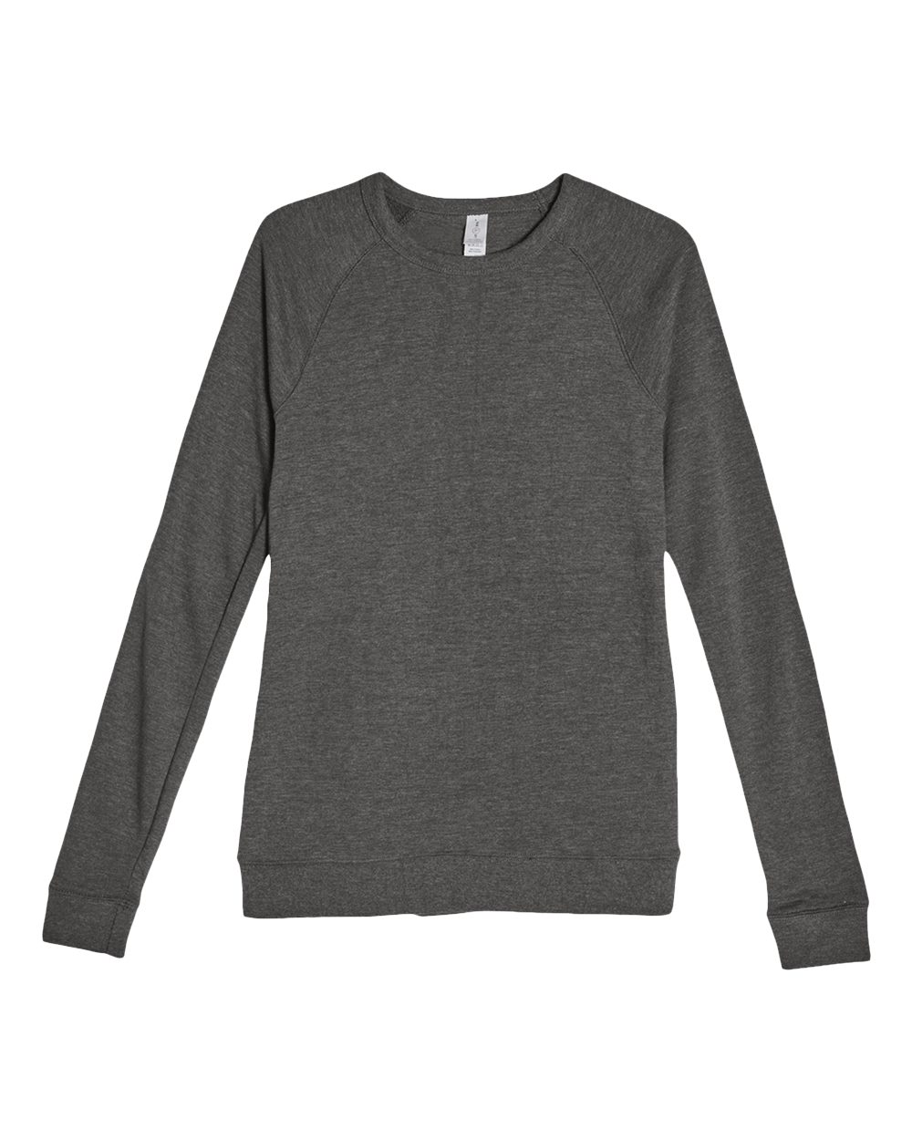 Lane Seven LS13004 Unisex French Terry Crewneck Sweatshirt in Charcoal Heather