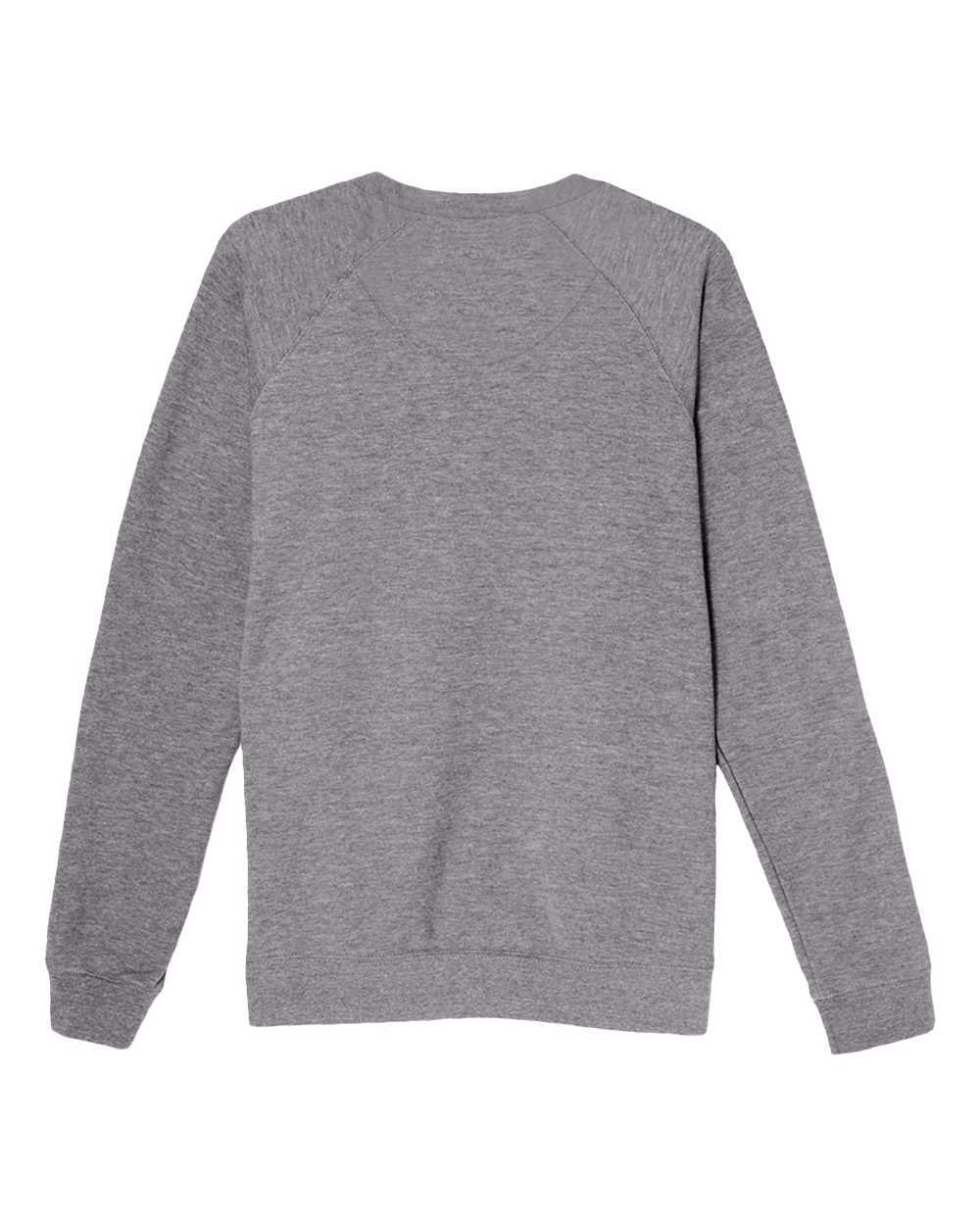 Lane Seven LS13004 Unisex French Terry Crewneck Sweatshirt in Graphite Heather, back